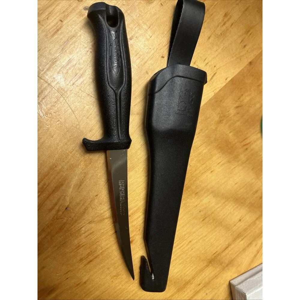 Normark Sweden Stainless Fillet Knife w/ Hard Plastic Sheath 6